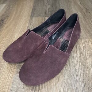 Born Flats Womens 9M Purple Suede‎ Sebra Comfort Shoes Loafer Lagenlook Casual